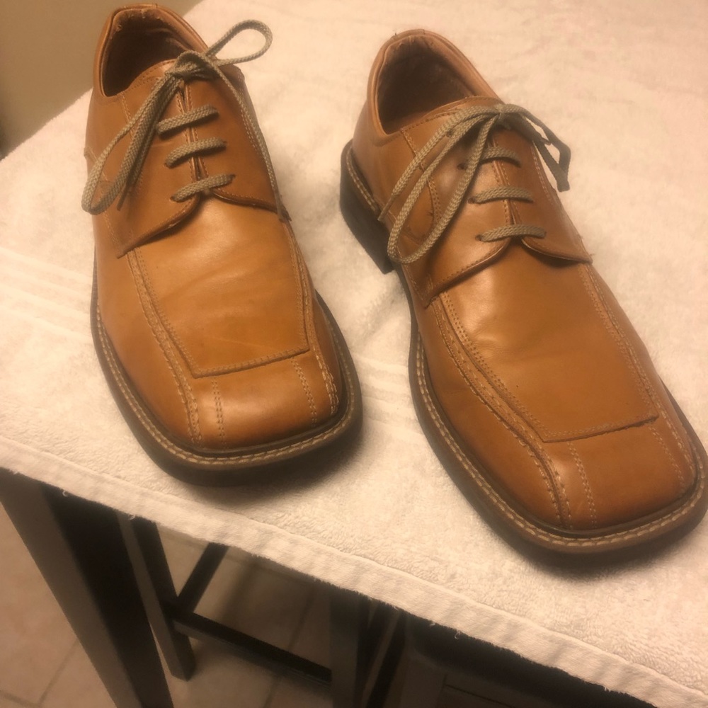 Bottesini : tobacco leather rubber sole lace up